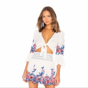 SAYLOR Set Iris Top + Trinity Skirt in Multi